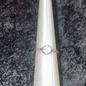 Moonstone silver ring